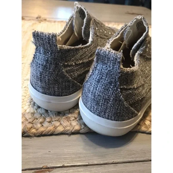 Corkys Babalu Tweed Gray Slip On Casual Sneakers Shoes Womens Sz 8 - Picture 2 of 8